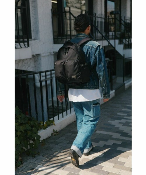AS2OV(アッソブ)の「【AS2OV/アッソブ】 EXCLUSIVE BALLISTIC NYLON 2POCKET DAYPACK / デイパック バックパック(バックパック/リュック・メンズ・カーキ/ブラック・FREE)」の5枚目の写真