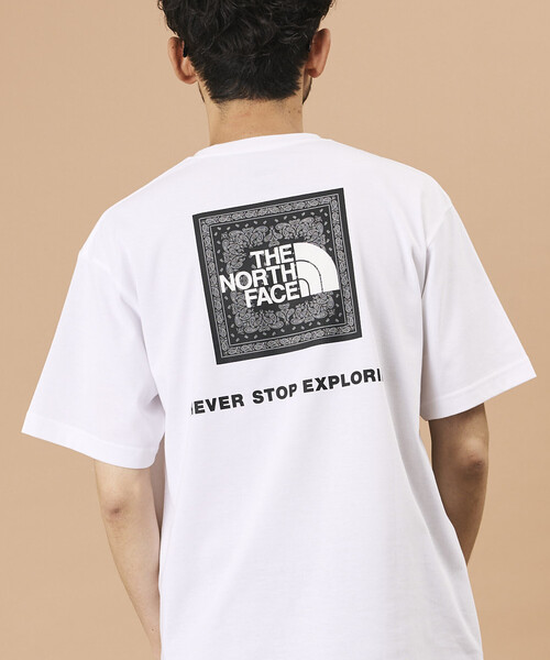 THE NORTH FACE(ザノースフェイス)の「THE NORTH FACE/ザ・ノース・フェイス Short Sleeve Bandana Square Logo Tee/ショートスリーブ バンダナ スクエア ロゴ Tシャツ 限定展開(Tシャツ/カットソー・メンズ・ネイビー/ホワイト/チャコールグレー/ブラック/グレー・MEDIUM/X-LARGE/LARGE/SMALL)」の11枚目の写真