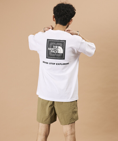 THE NORTH FACE(ザノースフェイス)の「THE NORTH FACE/ザ・ノース・フェイス Short Sleeve Bandana Square Logo Tee/ショートスリーブ バンダナ スクエア ロゴ Tシャツ 限定展開(Tシャツ/カットソー・メンズ・ネイビー/ホワイト/チャコールグレー/ブラック/グレー・MEDIUM/X-LARGE/LARGE/SMALL)」の14枚目の写真