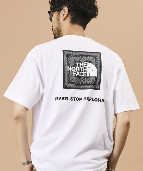 THE NORTH FACE(ザノースフェイス)の「THE NORTH FACE/ザ・ノース・フェイス Short Sleeve Bandana Square Logo Tee/ショートスリーブ バンダナ スクエア ロゴ Tシャツ 限定展開(Tシャツ/カットソー・メンズ・ネイビー/ホワイト/チャコールグレー/ブラック/グレー・MEDIUM/X-LARGE/LARGE/SMALL)」の15枚目の写真