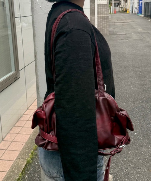 Chikashitsu +(チカシツプラス)の「【Chikashitsu +】cropped slub long sleeve tee / 【チカシツプラス】クロップドスラブ長袖Tシャツ(Tシャツ/カットソー・メンズ・ネイビー/カーキ/アイボリー/ブラック・ONE SIZE)」の16枚目の写真