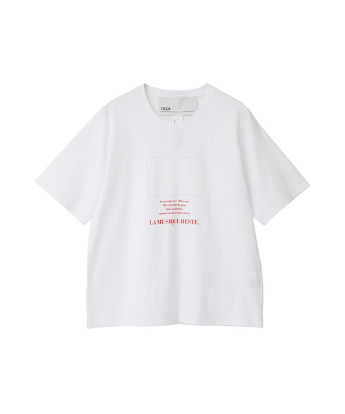 TICCA（ティッカ）の「＜TICCA（ティッカ）＞別注"LA MUSIQUE"Tシャツ（Tシャツ/カットソー・レディース・ホワイト系その他3・FREE）」の9枚目の写真