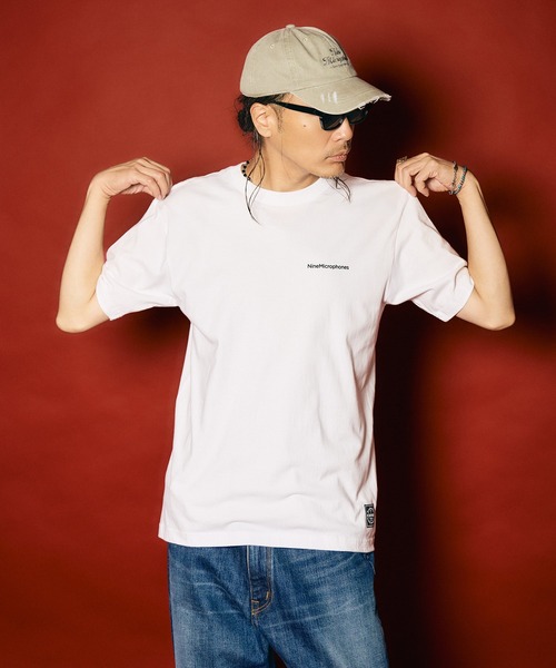 NineMicrophones(ナインマイクロフォンズ)の「Words TEE(Tシャツ/カットソー・メンズ・ブラック/ネイビー/ホワイト・XX-LARGE/X-LARGE/LARGE/MEDIUM/SMALL)」の8枚目の写真