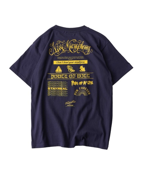 NineMicrophones(ナインマイクロフォンズ)の「Words TEE(Tシャツ/カットソー・メンズ・ブラック/ネイビー/ホワイト・XX-LARGE/X-LARGE/LARGE/MEDIUM/SMALL)」の7枚目の写真