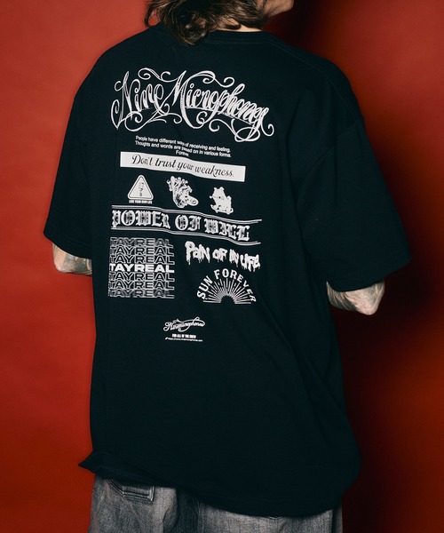 NineMicrophones(ナインマイクロフォンズ)の「Words TEE(Tシャツ/カットソー・メンズ・ブラック/ネイビー/ホワイト・XX-LARGE/X-LARGE/LARGE/MEDIUM/SMALL)」の14枚目の写真