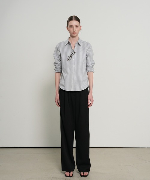 GENERAL IDEA(ジェネラルアイデア)の「【GENERAL IDEA】クラシックストライプリベットシャツ / CLASSIC STRIPED RIVET SHIRT(シャツ/ブラウス・レディース・ピンク/ブルー/グレー・L/M/S)」の21枚目の写真