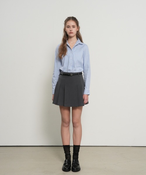 GENERAL IDEA(ジェネラルアイデア)の「【GENERAL IDEA】クラシックストライプリベットシャツ / CLASSIC STRIPED RIVET SHIRT(シャツ/ブラウス・レディース・ピンク/ブルー/グレー・L/M/S)」の17枚目の写真