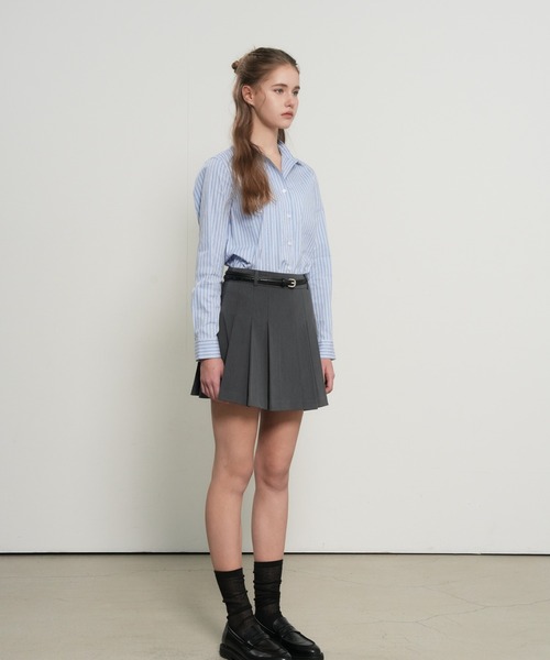GENERAL IDEA(ジェネラルアイデア)の「【GENERAL IDEA】クラシックストライプリベットシャツ / CLASSIC STRIPED RIVET SHIRT(シャツ/ブラウス・レディース・ピンク/ブルー/グレー・L/M/S)」の18枚目の写真