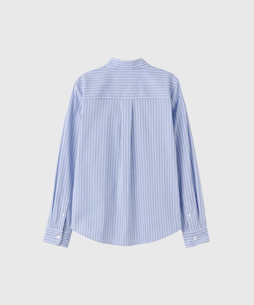 GENERAL IDEA(ジェネラルアイデア)の「【GENERAL IDEA】クラシックストライプリベットシャツ / CLASSIC STRIPED RIVET SHIRT(シャツ/ブラウス・レディース・ピンク/ブルー/グレー・L/M/S)」の8枚目の写真