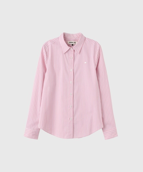 GENERAL IDEA(ジェネラルアイデア)の「【GENERAL IDEA】クラシックストライプリベットシャツ / CLASSIC STRIPED RIVET SHIRT(シャツ/ブラウス・レディース・ピンク/ブルー/グレー・L/M/S)」の5枚目の写真