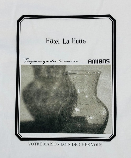 LA MARINE FRANCAISE(マリン フランセーズ)の「【LA HUTTE】26/-天竺ボトルプリントS/S TEE(Tシャツ/カットソー・レディース・ホワイト・FREE)」の3枚目の写真