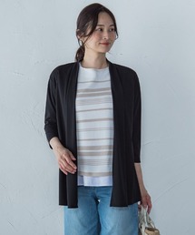 【WEB限定】ひやさらシワレス着流しカーディガン