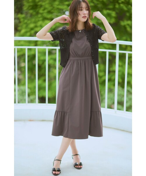 TOCCA(トッカ)の「BREEZE LINE ドレス(ワンピース・レディース・ピンク系/ブラウン系/ネイビー系・0/2/4/6)」の2枚目の写真