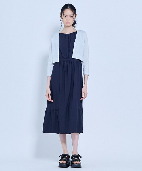 TOCCA(トッカ)の「BREEZE LINE ドレス(ワンピース・レディース・ピンク系/ブラウン系/ネイビー系・0/2/4/6)」の4枚目の写真