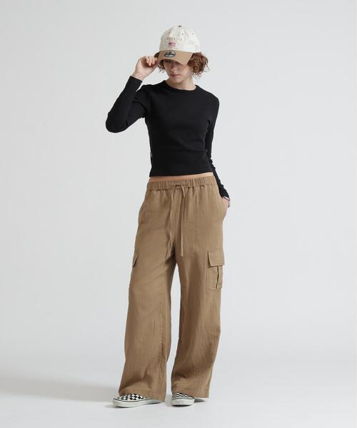 AVIREX(アヴィレックス)の「《直営店限定》DOUBLE GAUZE CARGO PANTS(カーゴパンツ・レディース・カーキ/ブラック・M/S)」の19枚目の写真