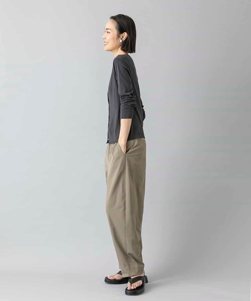 MICHEL KLEIN(ミッシェル・クラン)の「バレルパンツ(その他パンツ・レディース・カーキ/アイボリー・38/40)」の5枚目の写真