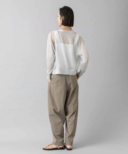 MICHEL KLEIN(ミッシェル・クラン)の「バレルパンツ(その他パンツ・レディース・カーキ/アイボリー・38/40)」の20枚目の写真