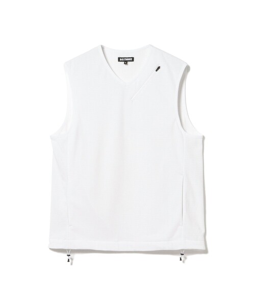 BEAMS GOLF（ビームスゴルフ）の「〈MEN〉B.G.THREE / ALL-TIME グリッド ベスト（LV.3）（ベスト・メンズ・ホワイト/ブラック/ネイビー・MEDIUM/X-LARGE/LARGE）」の4枚目の写真