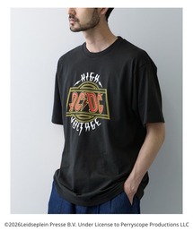 NAVY（ネイビー）の「【NAVY/ネイビー】 ロックバンドコラボ ヴィンテージライク グラフィックプリント Tシャツ（Tシャツ/カットソー）」