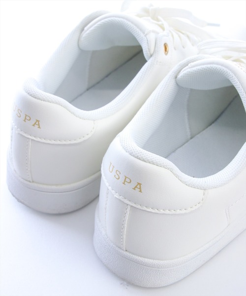 U.S. POLO ASSN.(ユーエスポロアッスン)の「【U.S. POLO ASSN.】clear 別注 カジュアルスニーカー(スニーカー・レディース・ピンク/ゴールド・M/L)」の7枚目の写真