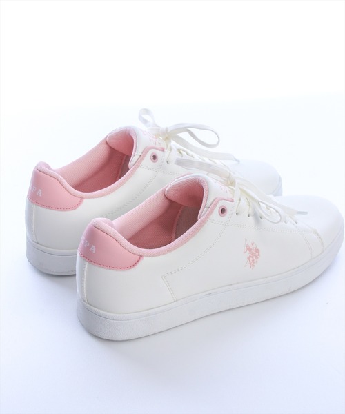 U.S. POLO ASSN.(ユーエスポロアッスン)の「【U.S. POLO ASSN.】clear 別注 カジュアルスニーカー(スニーカー・レディース・ピンク/ゴールド・M/L)」の8枚目の写真