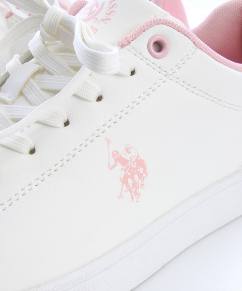 U.S. POLO ASSN.(ユーエスポロアッスン)の「【U.S. POLO ASSN.】clear 別注 カジュアルスニーカー(スニーカー・レディース・ピンク/ゴールド・M/L)」の10枚目の写真