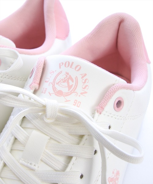 U.S. POLO ASSN.(ユーエスポロアッスン)の「【U.S. POLO ASSN.】clear 別注 カジュアルスニーカー(スニーカー・レディース・ピンク/ゴールド・M/L)」の11枚目の写真