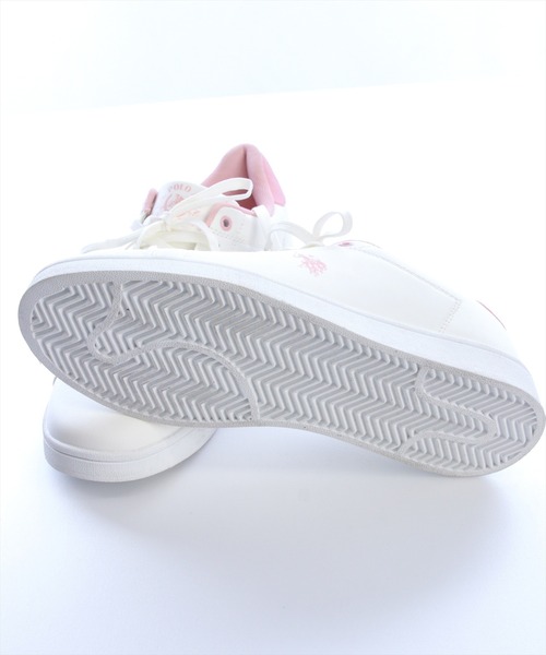U.S. POLO ASSN.(ユーエスポロアッスン)の「【U.S. POLO ASSN.】clear 別注 カジュアルスニーカー(スニーカー・レディース・ピンク/ゴールド・M/L)」の13枚目の写真