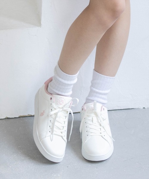 U.S. POLO ASSN.(ユーエスポロアッスン)の「【U.S. POLO ASSN.】clear 別注 カジュアルスニーカー(スニーカー・レディース・ピンク/ゴールド・M/L)」の15枚目の写真
