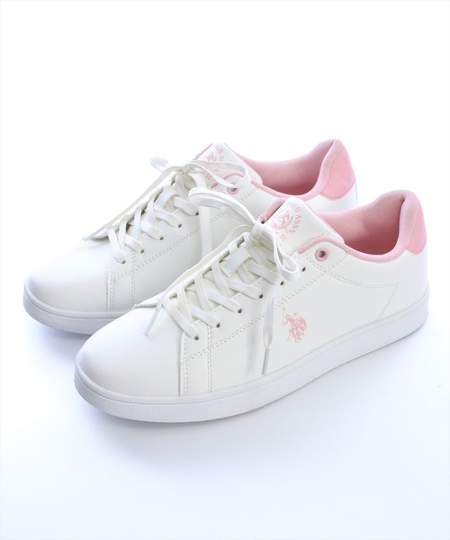 U.S. POLO ASSN.(ユーエスポロアッスン)の「【U.S. POLO ASSN.】clear 別注 カジュアルスニーカー(スニーカー・レディース・ピンク/ゴールド・M/L)」の19枚目の写真