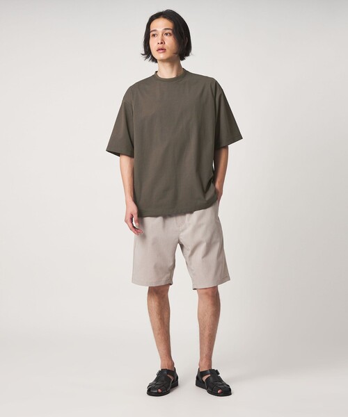A DAY IN THE LIFE UNITED ARROWS（アデイインザライフユナイテッドアローズ）の「CIRCLE MOVA メッシュ ワイドカットソー-ストレッチ・吸水速乾・通気性・UVカット-＜A DAY IN THE LIFE＞（Tシャツ/カットソー・メンズ・ベージュ/ブラック/オリーブ・L/M）」の5枚目の写真