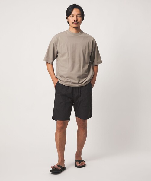 A DAY IN THE LIFE UNITED ARROWS（アデイインザライフユナイテッドアローズ）の「CIRCLE MOVA メッシュ ワイドカットソー-ストレッチ・吸水速乾・通気性・UVカット-＜A DAY IN THE LIFE＞（Tシャツ/カットソー・メンズ・ベージュ/ブラック/オリーブ・L/M）」の8枚目の写真