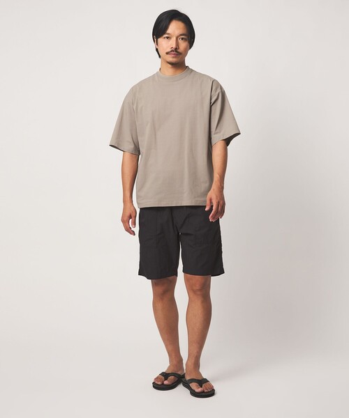 A DAY IN THE LIFE UNITED ARROWS（アデイインザライフユナイテッドアローズ）の「CIRCLE MOVA メッシュ ワイドカットソー-ストレッチ・吸水速乾・通気性・UVカット-＜A DAY IN THE LIFE＞（Tシャツ/カットソー・メンズ・ベージュ/ブラック/オリーブ・L/M）」の9枚目の写真