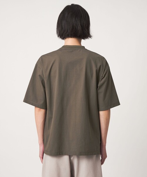 A DAY IN THE LIFE UNITED ARROWS（アデイインザライフユナイテッドアローズ）の「CIRCLE MOVA メッシュ ワイドカットソー-ストレッチ・吸水速乾・通気性・UVカット-＜A DAY IN THE LIFE＞（Tシャツ/カットソー・メンズ・ベージュ/ブラック/オリーブ・L/M）」の12枚目の写真
