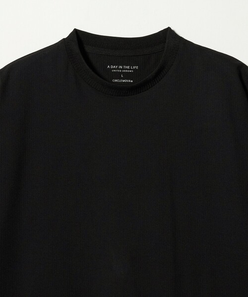 A DAY IN THE LIFE UNITED ARROWS（アデイインザライフユナイテッドアローズ）の「CIRCLE MOVA メッシュ ワイドカットソー-ストレッチ・吸水速乾・通気性・UVカット-＜A DAY IN THE LIFE＞（Tシャツ/カットソー・メンズ・ベージュ/ブラック/オリーブ・L/M）」の20枚目の写真