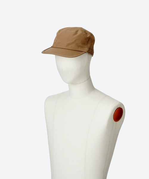 KIJIMA TAKAYUKI（キジマ　タカユキ）の「COTTON SATIN WORK CAP（キャップ・レディース・カーキ/アイボリー・61cm/59cm/57cm）」の3枚目の写真