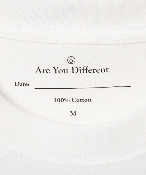 6(ロク)の「【別注】<Are You Different for 6>LIVING FOR THE LIKES/Tシャツ(Tシャツ/カットソー・レディース・ホワイト・M/XL)」の6枚目の写真