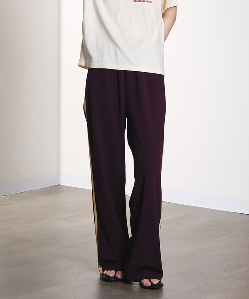ROSE BUD（ローズバッド）の「SIDE LINE GEORGETTE PANTS（その他パンツ・レディース・ベージュ/バーガンディー・M/S）」の15枚目の写真