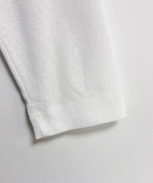 ONEP STAR(ワンピスター)の「シアーボートネック長袖ニットソー(Tシャツ/カットソー・レディース・ライトブルー/ホワイト/ライトイエロー/グリーン/ブラック/ピンク/グレー/グレイッシュベージュ・FREE)」の10枚目の写真