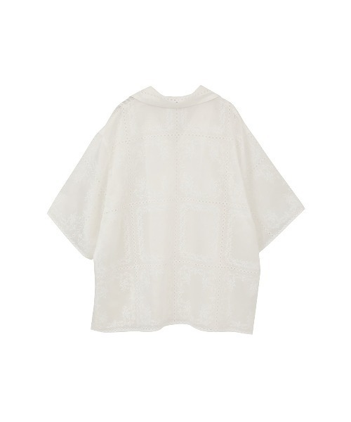 CLANE(クラネ)の「EMBROIDERY LACE BOX SHIRTS 10122-4263(シャツ/ブラウス・メンズ・ブラック/ホワイト/マルチ・1)」の11枚目の写真