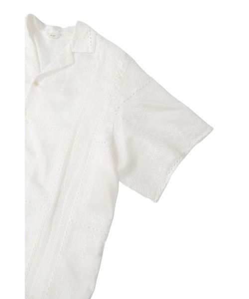 CLANE(クラネ)の「EMBROIDERY LACE BOX SHIRTS 10122-4263(シャツ/ブラウス・メンズ・ブラック/ホワイト/マルチ・1)」の12枚目の写真