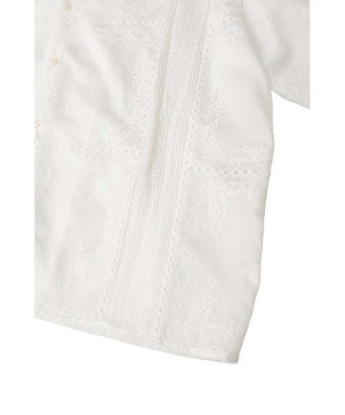 CLANE(クラネ)の「EMBROIDERY LACE BOX SHIRTS 10122-4263(シャツ/ブラウス・メンズ・ブラック/ホワイト/マルチ・1)」の13枚目の写真