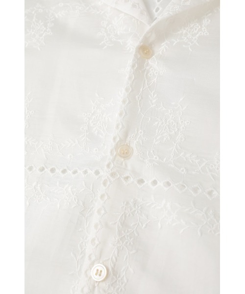 CLANE(クラネ)の「EMBROIDERY LACE BOX SHIRTS 10122-4263(シャツ/ブラウス・メンズ・ブラック/ホワイト/マルチ・1)」の14枚目の写真