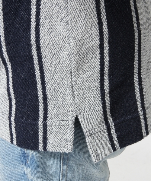 RAGEBLUE(レイジブルー)の「メキシカン裏毛キーネック/713649(Tシャツ/カットソー・メンズ・ブルー系その他/ネイビー/ホワイト・MEDIUM/LARGE)」の14枚目の写真