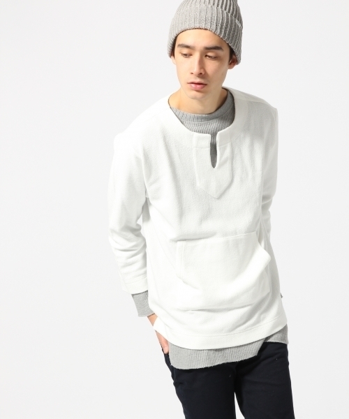 RAGEBLUE(レイジブルー)の「メキシカン裏毛キーネック/713649(Tシャツ/カットソー・メンズ・ブルー系その他/ネイビー/ホワイト・MEDIUM/LARGE)」の18枚目の写真