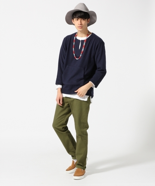 RAGEBLUE(レイジブルー)の「メキシカン裏毛キーネック/713649(Tシャツ/カットソー・メンズ・ブルー系その他/ネイビー/ホワイト・MEDIUM/LARGE)」の11枚目の写真