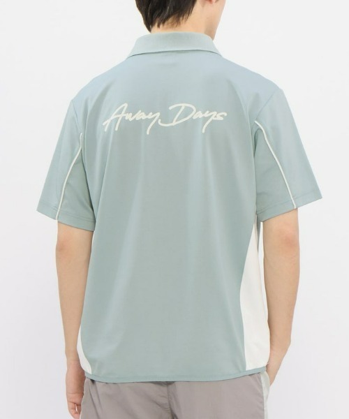 UMBRO(アンブロ)の「umbro/アンブロ ダンボールニット襟付き半袖シャツ(Tシャツ/カットソー・メンズ・ネイビー/グレイッシュブルー・S/L/O/M)」の2枚目の写真