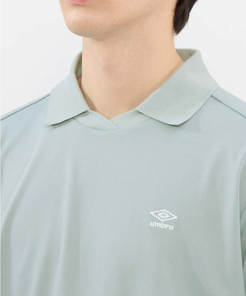 UMBRO(アンブロ)の「umbro/アンブロ ダンボールニット襟付き半袖シャツ(Tシャツ/カットソー・メンズ・ネイビー/グレイッシュブルー・S/L/O/M)」の20枚目の写真
