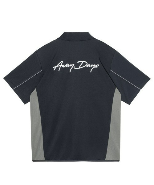 UMBRO(アンブロ)の「umbro/アンブロ ダンボールニット襟付き半袖シャツ(Tシャツ/カットソー・メンズ・ネイビー/グレイッシュブルー・S/L/O/M)」の12枚目の写真
