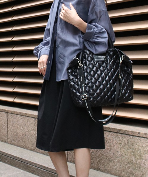 Scrap Book(スクラップブック)の「【MAISON MAVERICK PRESENTS】Quilted Tote Bag(トートバッグ・レディース・ブラック・FREE)」の7枚目の写真